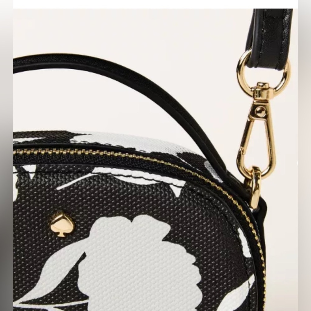 NWT Classic Rose Mini Crossbody Bag - kate spade new york x Target Black/White - Picture 4 of 12